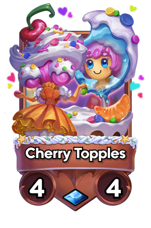 A Cherry Topples card.