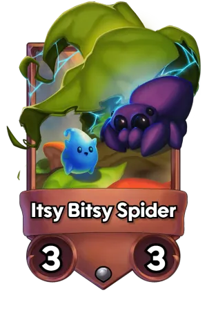 A Itsy Bitsy Spider card.
