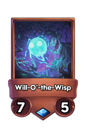 A Will-O'-the-Wisp card.