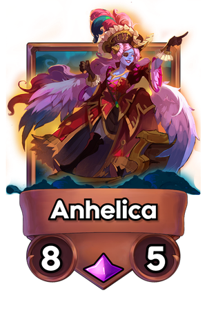 A Anhelica card.