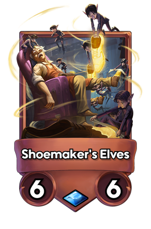A Shoemaker's Elves card.