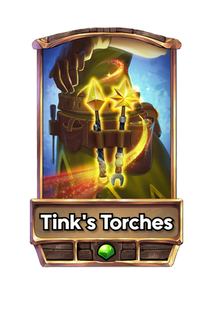 A Tink's Torches card.